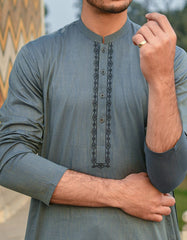 DENIM BLUE COTTON KURTA | JJK-A-43072