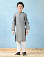 GREY BLENDED KURTA | JCK-43129