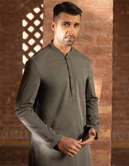 DARK OLIVE COTTON KURTA | JJK-A-44016