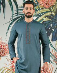 GREEN BLENDED KURTA | JJK-44076