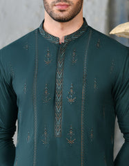 DARK GREEN BLENDED SPECIAL KURTA