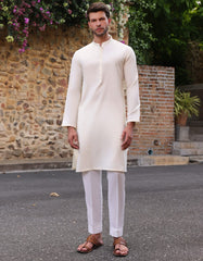 CREAM KURTA | JJK-A-46519