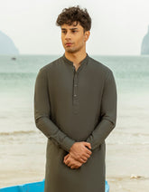 GREEN BLENDED KAMEEZ SHALWAR | JTKS-A-46544