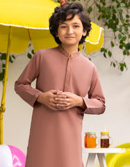 DULL BROWN BLENDED KAMEEZ SHALWAR | JCKS-A-46548