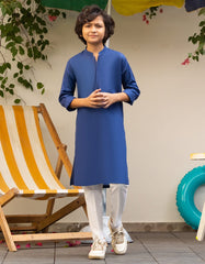 BLUE COTTON KURTA | JCK-A-46552