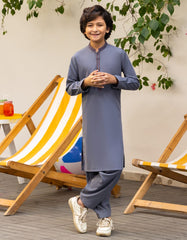 GREY BLENDED KAMEEZ SHALWAR | JCKS-A-46554