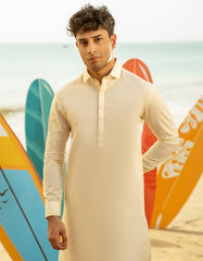 CREAM CVC KAMEEZ SHALWAR | JTKS-A-46592