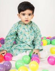 LIGHT GREEN COTTON KAMEEZ SHALWAR | JJIKS-A-46606