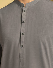 GREY BLENDED CASUAL KAMEEZ SHALWAR