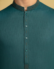 GREEN BLENDED SEMI-FORMAL KURTA