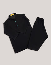 BLACK COTTON KAMEEZ SHALWAR