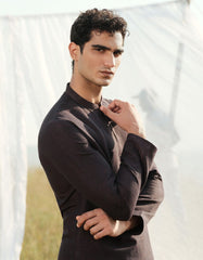 DARK MAROON COTTON KURTA TROUSER | JJKP-W-47359