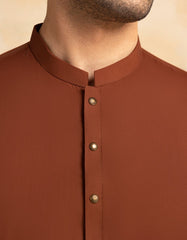 BROWN BLENDED KAMEEZ SHALWAR | JJKS-A-47380