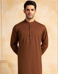 BROWN BLENDED KAMEEZ SHALWAR | JJKS-A-47387