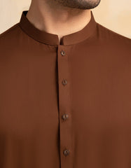 BROWN BLENDED KAMEEZ SHALWAR | JJKS-A-47387