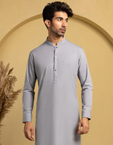 GREY BLENDED CASUAL KAMEEZ SHALWAR