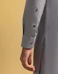 GREY BLENDED CASUAL KAMEEZ SHALWAR