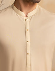 CREAM COTTON KURTA TROUSER