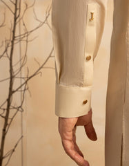 CREAM COTTON KURTA TROUSER