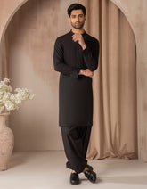 BLACK BLENDED CASUAL KAMEEZ SHALWAR