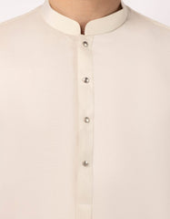 CREAM PLAIN KURTA TROUSERS