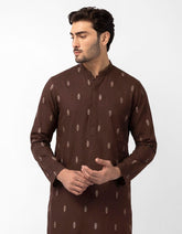 brown-cotton-semi-formal-kurta-jjks47602