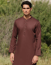 BROWN BLENDED KURTA TROUSER | JJKP-A-50019