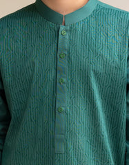GREEN COTTON KURTA | JCK-A-50020