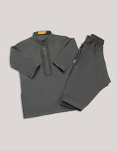 GREY BLENDED KAMEEZ SHALWAR
