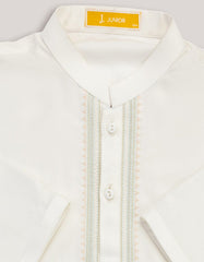 OFF WHITE BLENDED KAMEEZ SHALWAR