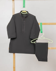 BLACK BLENDED SEMI-FORMAL KAMEEZ SHALWAR