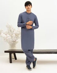 GREY BLENDED KAMEEZ SHALWAR