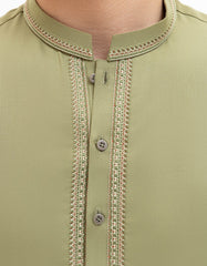 GREEN BLENDED KAMEEZ SHALWAR