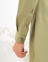 GREEN BLENDED KAMEEZ SHALWAR