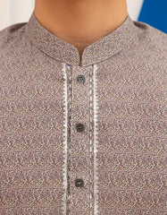 LIGHT GREY COTTON KURTA