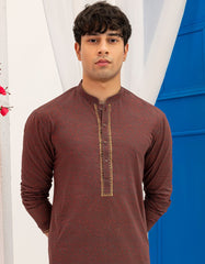 MAROON COTTON KURTA
