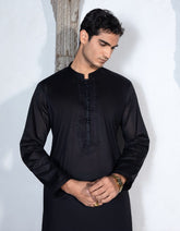 BLACK COTTON FORMAL KAMEEZ SHALWAR