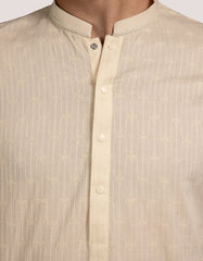 BEIGE COTTON FORMAL KURTA
