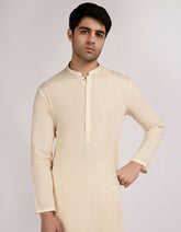 BEIGE COTTON FORMAL KURTA