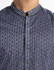 BLUE COTTON KURTA