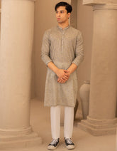 GREY COTTON TEENS KURTA