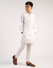 OFF WHITE SEMI-FORMAL KURTA