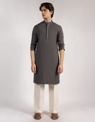 GREY SEMI-FORMAL KURTA