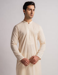 CREAM COTTON FORMAL KURTA