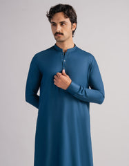 TEAL SEMI-FORMAL KAMEEZ SHALWAR