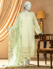 FEROZI LAWN EMBROIDERED UNSTITCHED 3PC | JLAWN-S-25-824