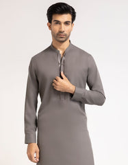 GREY SEMI-FORMAL KAMEEZ SHALWAR