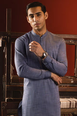 BERLIN - PIGEON BLUE COTTON KURTA TROUSER