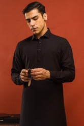 CAIRO - BLACK BLENDED KAMEEZ SHALWAR