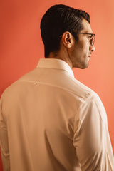 CAIRO - OFF WHITE BLENDED KAMEEZ SHALWAR